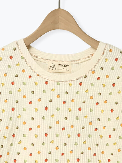 Samansa Mos2「【メルヘン&times;Samansa Mos2】ワッフル総柄Tシャツ」|Tシャツ・カットソー|