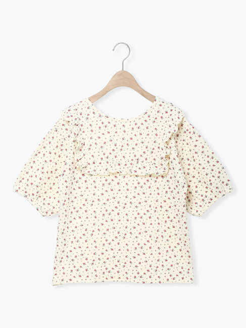Samansa Mos2「柄アソートワッフル前後2WAYカットソー」|Tシャツ・カットソー|