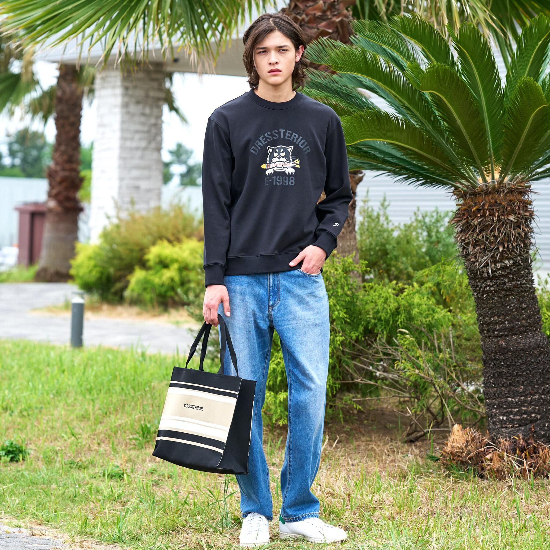 DRESSTERIOR「◆ミサイルキャット スウェットクルーネックTシャツ」|Tシャツ・カットソー|