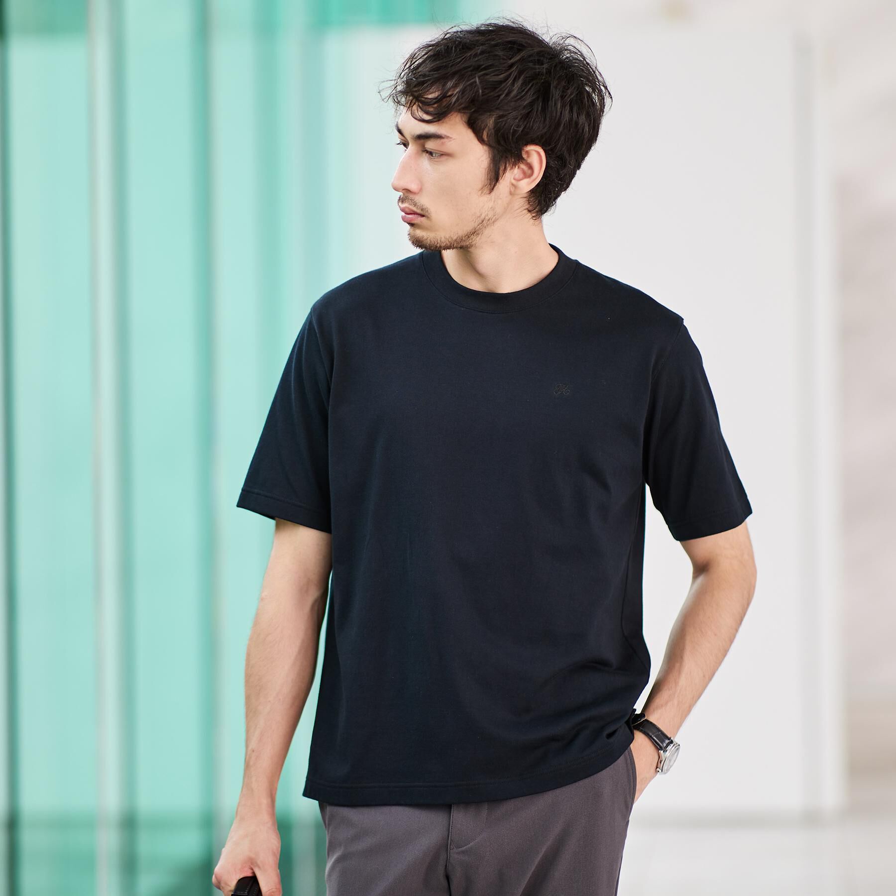 TAKEO KIKUCHI「【抗菌防臭】コットンテーラードTシャツ」|Tシャツ・カットソー|