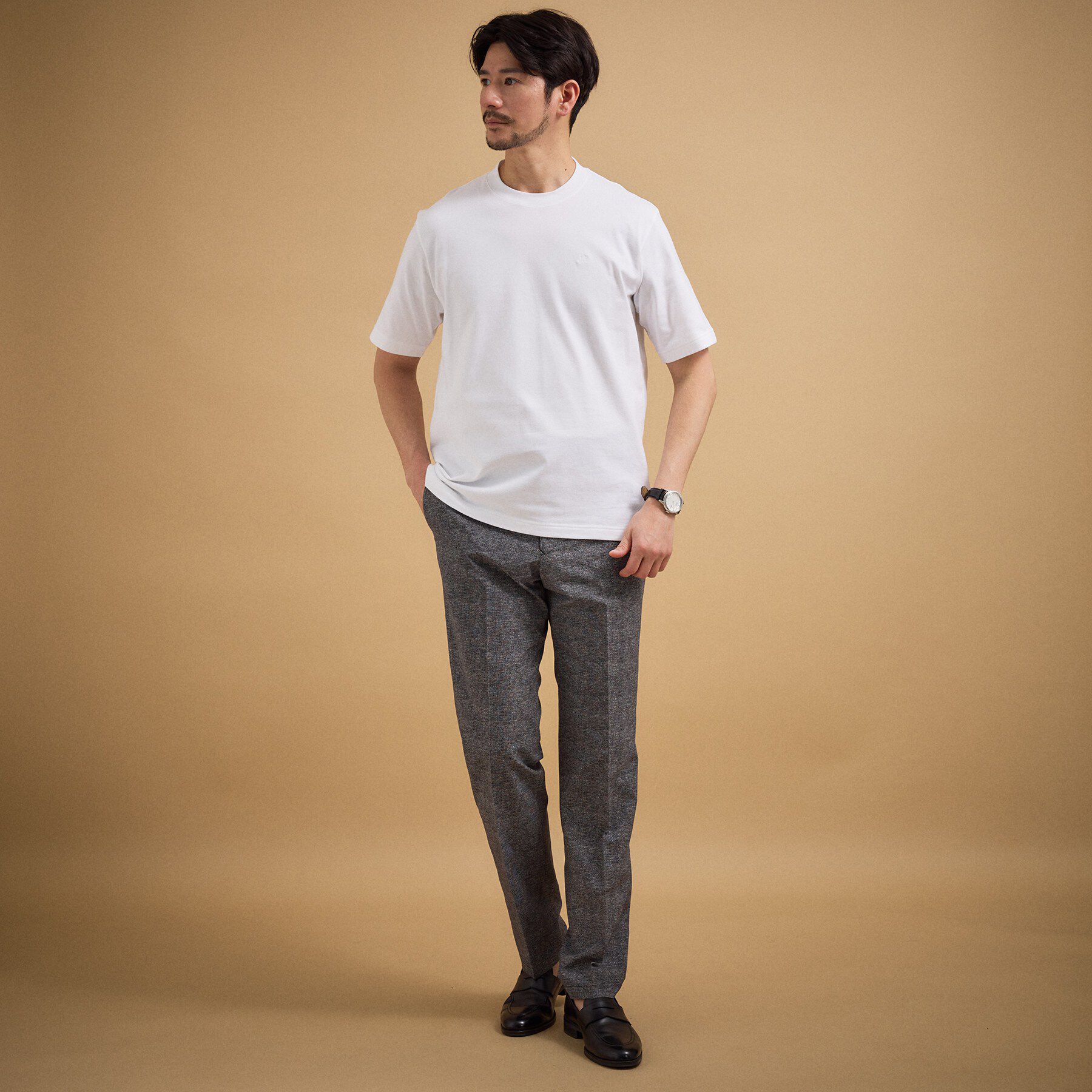TAKEO KIKUCHI「【抗菌防臭】コットンテーラードTシャツ」|Tシャツ・カットソー|