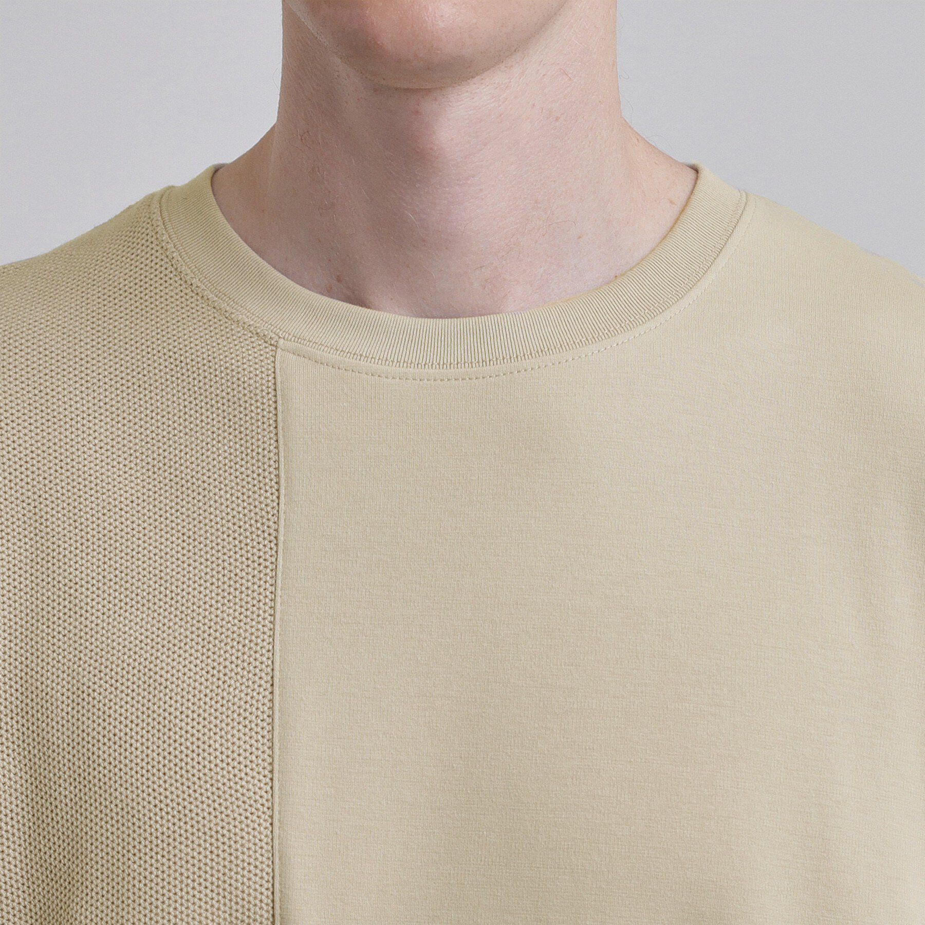 tk.TAKEO KIKUCHI「ブロックニット切替カットソー」|Tシャツ・カットソー|