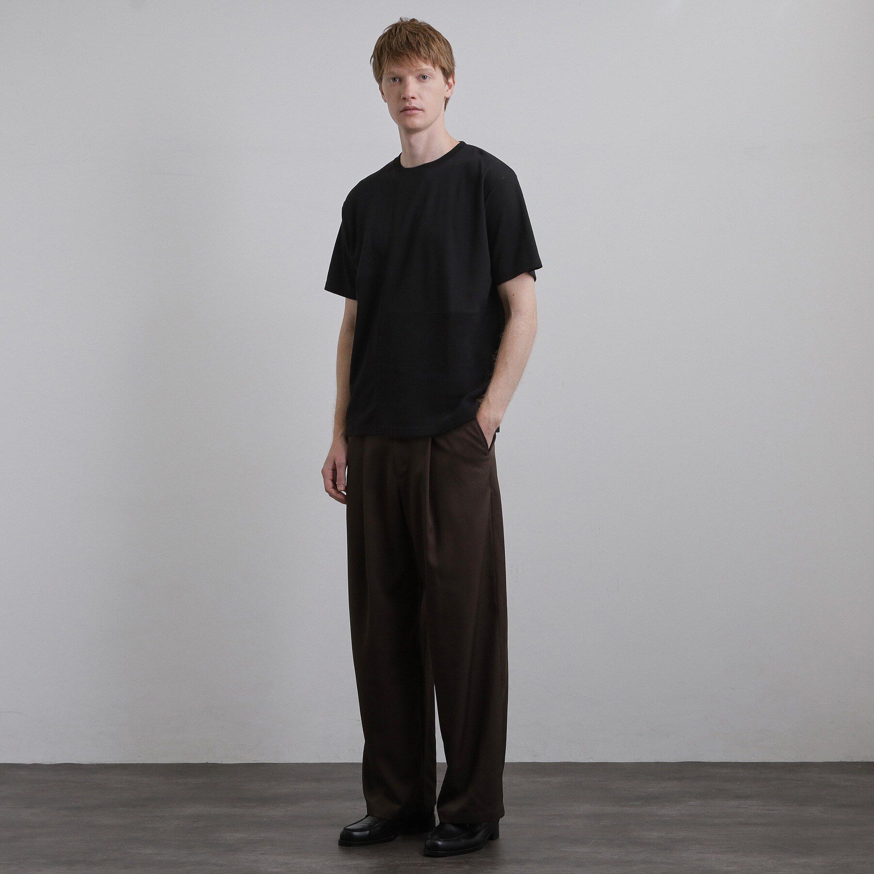 tk.TAKEO KIKUCHI「ブロックニット切替カットソー」|Tシャツ・カットソー|