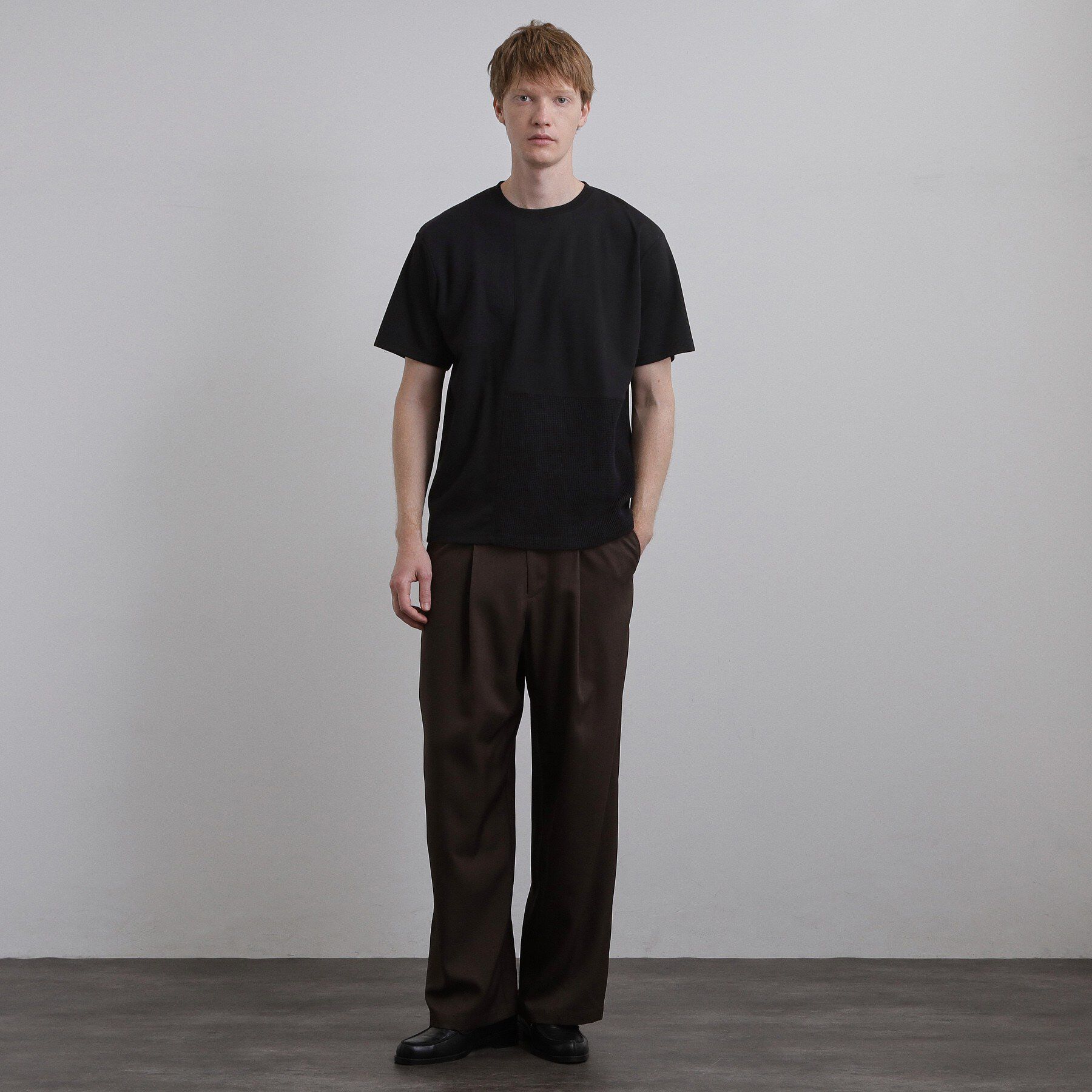 tk.TAKEO KIKUCHI「ブロックニット切替カットソー」|Tシャツ・カットソー|