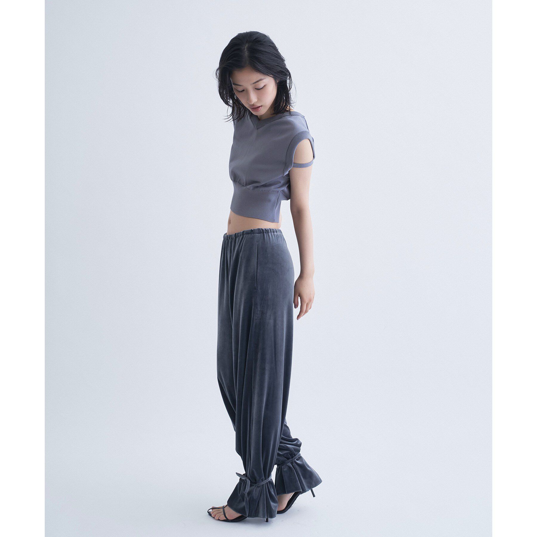CODE A「design short vest」|ニット・セーター|