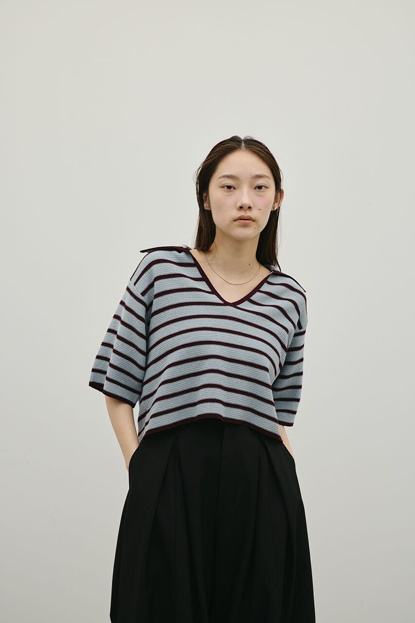 STYLEMIXER「スキッパーニットポロ」|ニット・セーター|