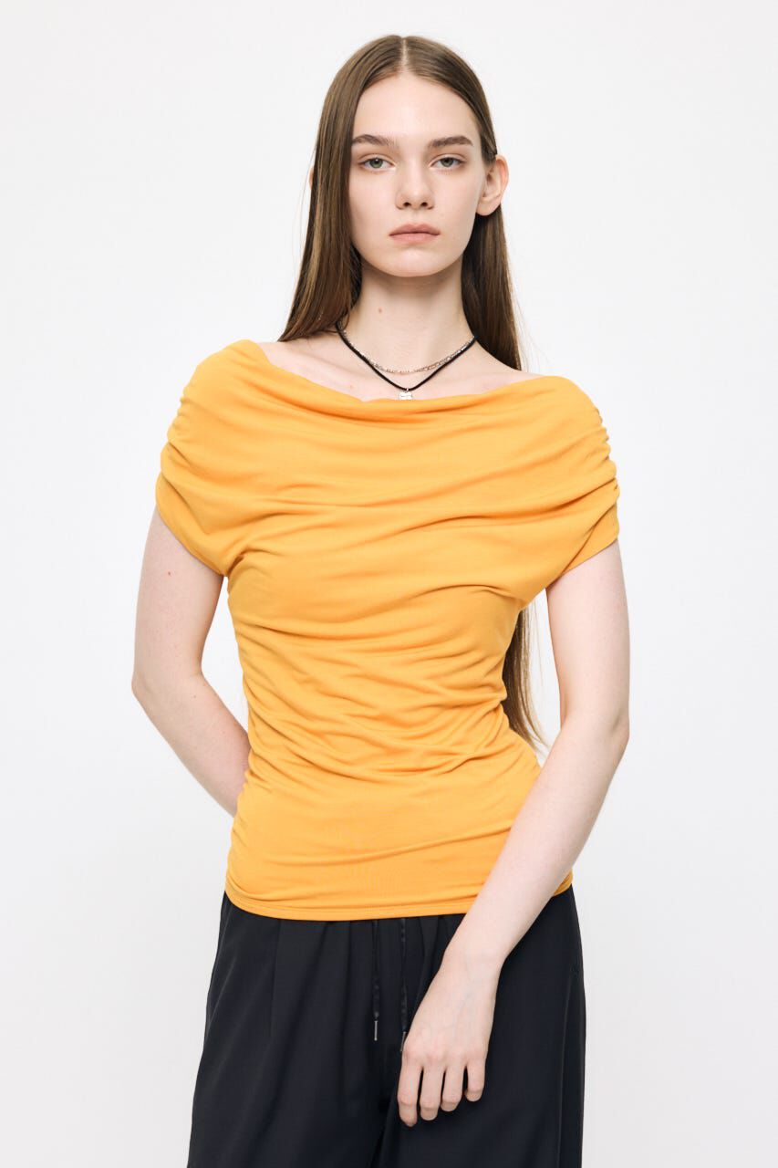 MOUSSY「DRAPE OFF SHOULDER CUT トップス」|その他|