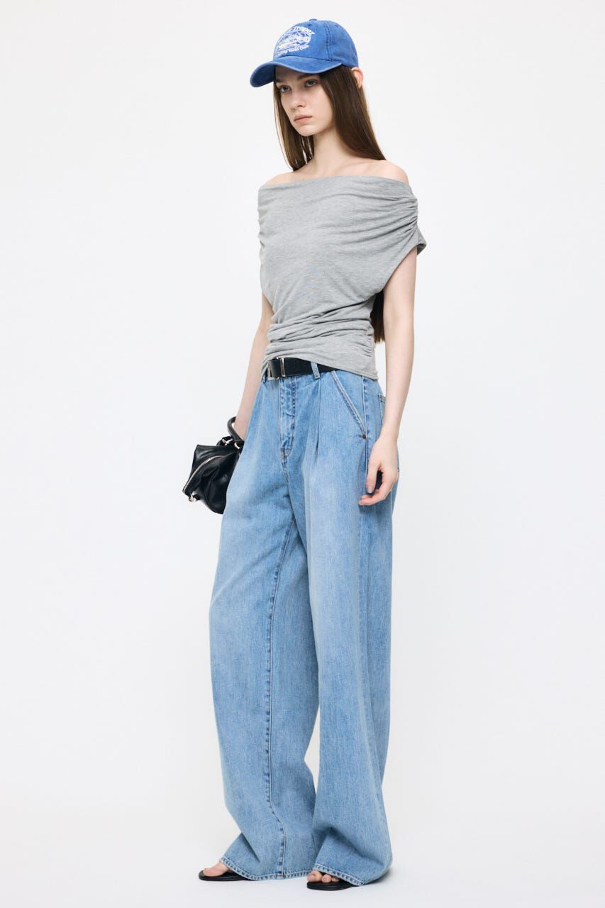 MOUSSY「DRAPE OFF SHOULDER CUT トップス」|その他|