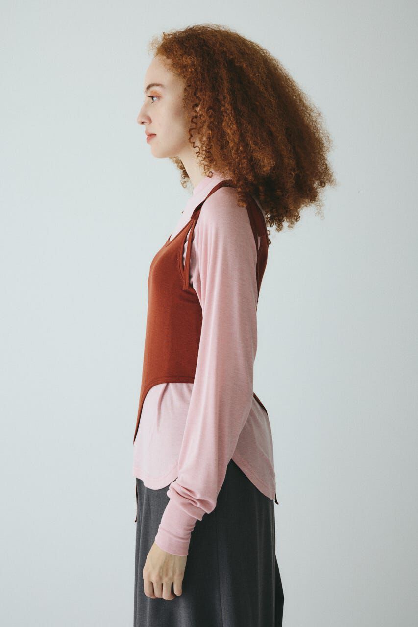 HeRIN.CYE「Sheer layreard cut tops」|Tシャツ・カットソー|