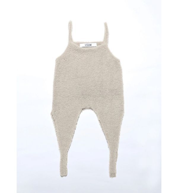 EMODA「【VEQUM】MIXTURE HALTER KNIT」|ニット・セーター|ベージュ