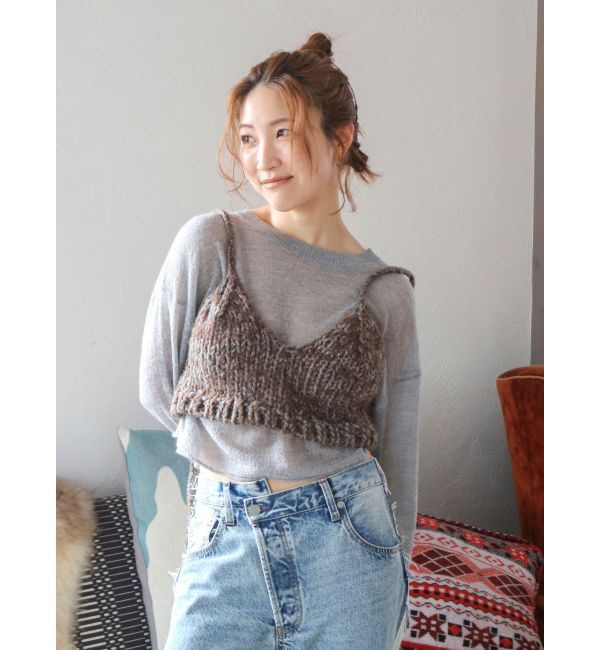 Ungrid「モヘア混シアーニット」|ニット・セーター|