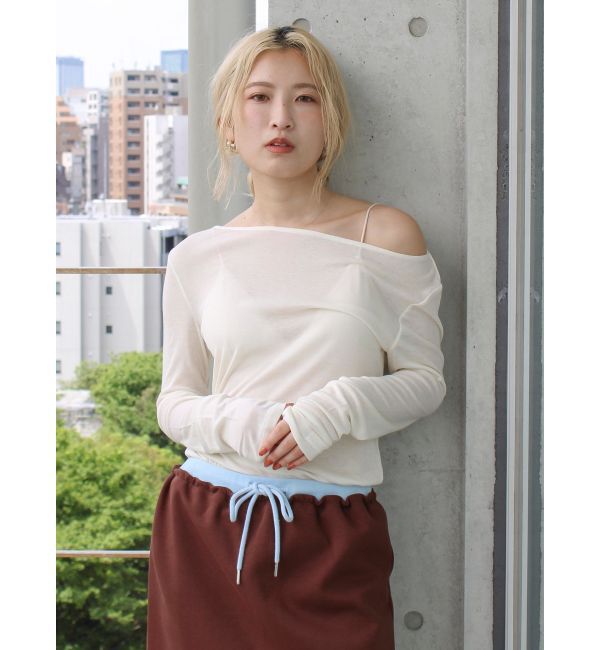 Ungrid「シアーロングスリーブTee」|Tシャツ・カットソー|