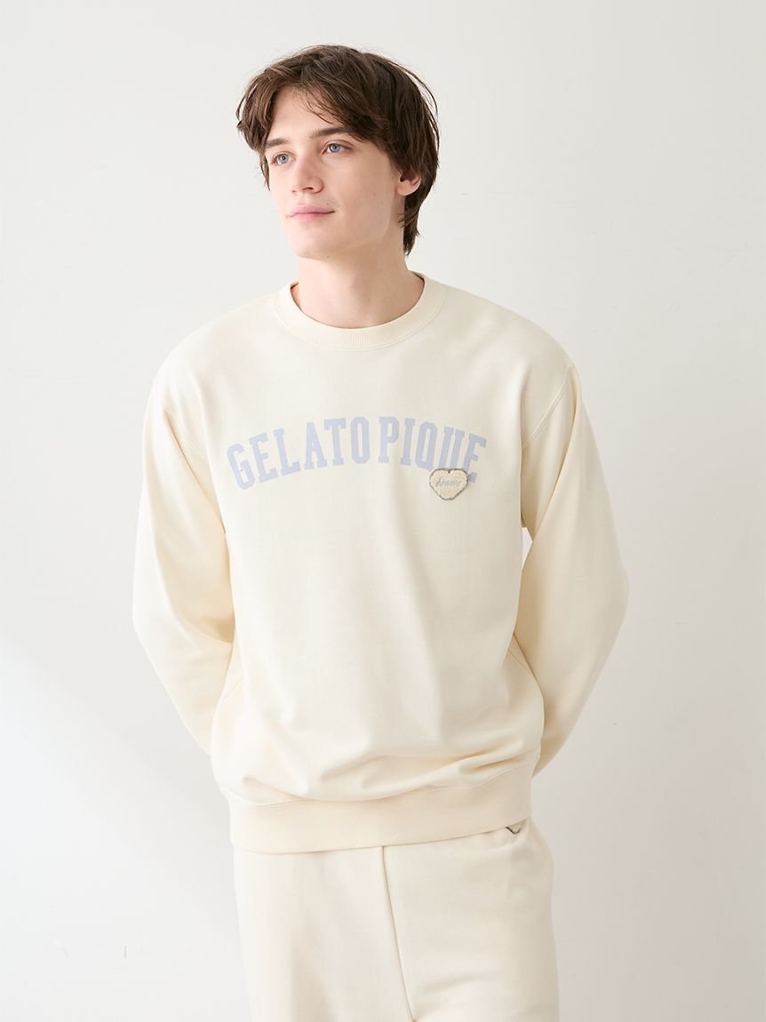 GELATO PIQUE HOMME「【HOMME】【抗菌防臭】ハートロゴ裏毛プルオーバー」|プルオーバー|