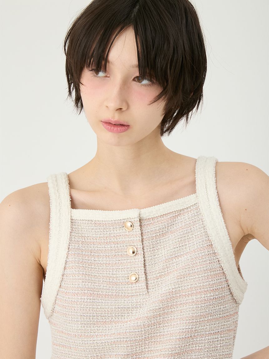LILY BROWN「カットツイードセットアップ」|ワンピース|