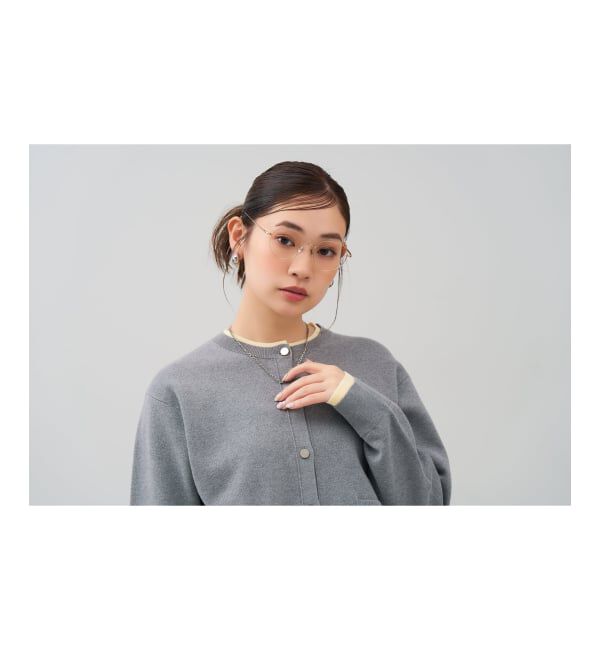  「 ボストン型 メガネ | チタン、軽量、メタル、高級感、伊達メガネ Zoff  レンズ交換券付 レンズ交換券付」|メガネ|