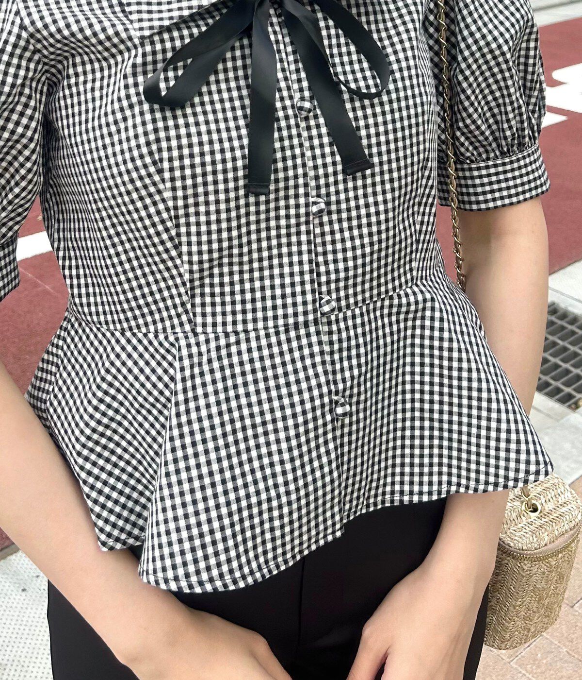 WILLSELECTION「パフスリーブペプラムブラウス」|シャツ・ブラウス|