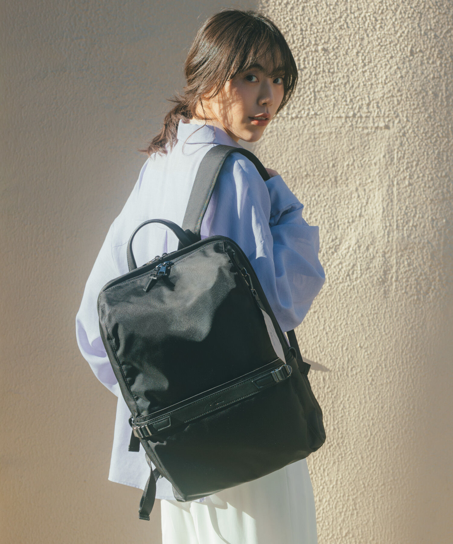 W&.Day/Night「リュックサック ビジネス W&.Day/Night リッカ2 スクエアリュック B4サイズ 15.6インチPC収納 19153」|リュック|