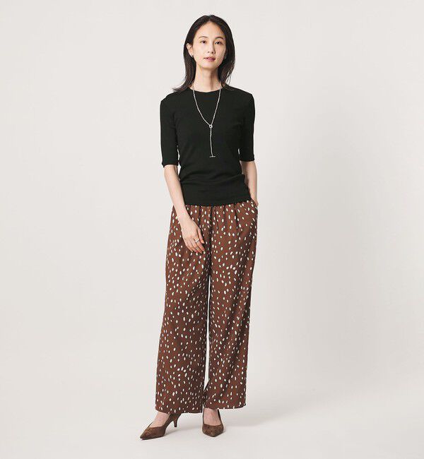 UNITED ARROWS「コットン テレコ 5分袖 カットソー」|Tシャツ・カットソー|