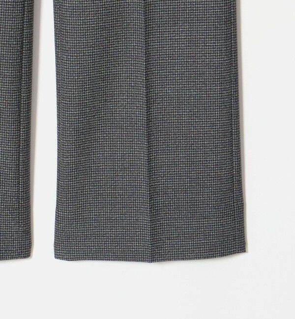UNITED ARROWS「ハウンドトゥース フレア ノープリーツ スラックス ヨコストレッチ」|スーツ|