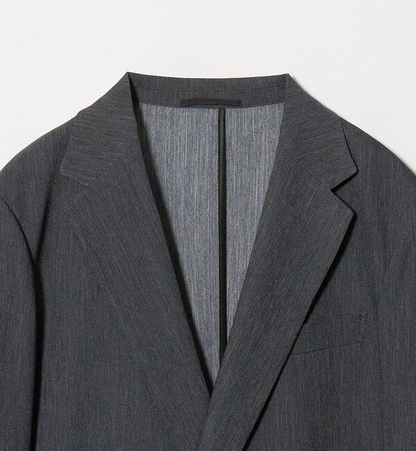 UNITED ARROWS「テックデニム ダブル 4ボタン テーラードジャケット UA COZY ウォッシャブル ヨコストレッチ」|テーラードジャケット|