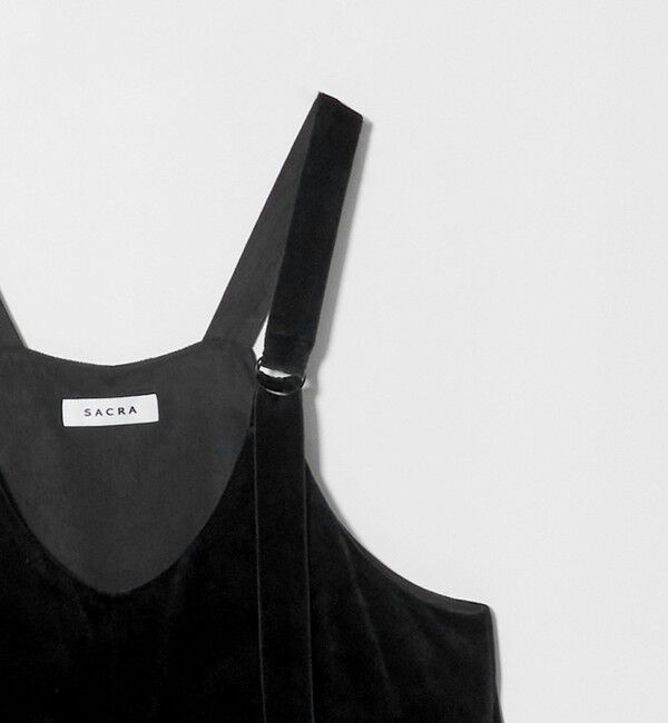 UNITED ARROWS「＜SACRA＞ベロア オールインワン パンツ」|オールインワン|