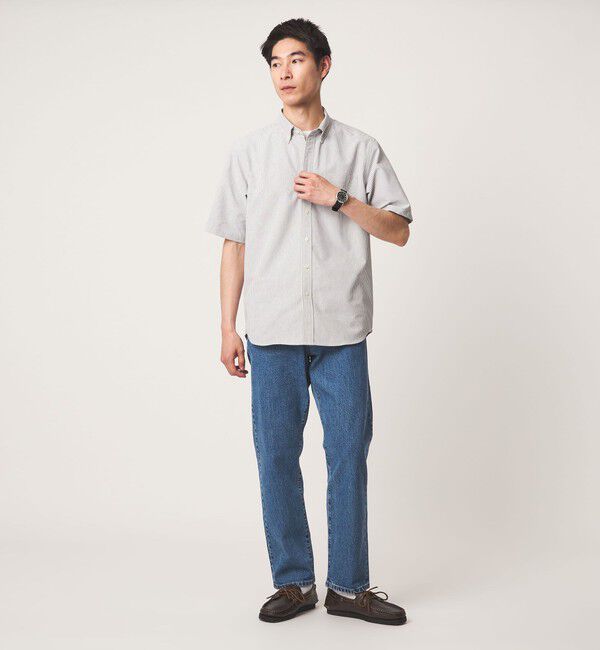 UNITED ARROWS green label relaxing「【WEB限定】JUST fit オックスフォード ボタンダウン 半袖 シャツ」|シャツ・ブラウス|