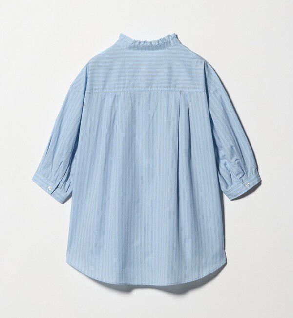 UNITED ARROWS green label relaxing「フリル ネック ショートスリーブ ブラウス」|シャツ・ブラウス|