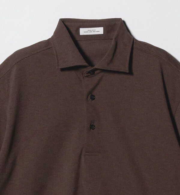 UNITED ARROWS green label relaxing「プライムフレックス ドット メッシュ カッタウェイ ビズポロ ポロシャツ -ストレッチ・吸水速乾・通気性-」|ポロシャツ|