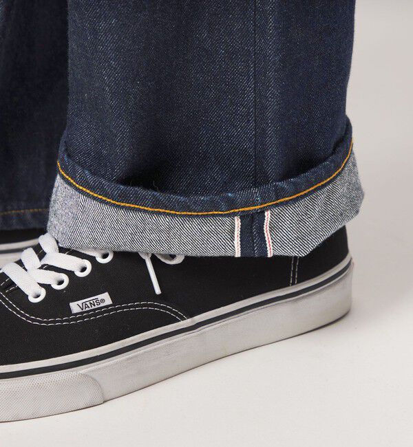 UNITED ARROWS green label relaxing「FINE BASIC スライバー デニム ワイド パンツ」|デニム|