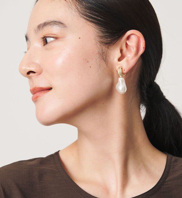 BEAUTY&YOUTH UNITED ARROWS「バロックパールモチーフ イヤリング」|イヤリング|OFF WHITE