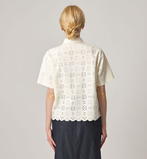 STEVEN ALAN「＜Steven Alan＞レース ショートスリーブ シャツ」|シャツ・ブラウス|