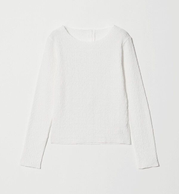 STEVEN ALAN「＜Steven Alan＞シュリンクレース クルーネック プルオーバー」|Tシャツ・カットソー|OFF WHITE