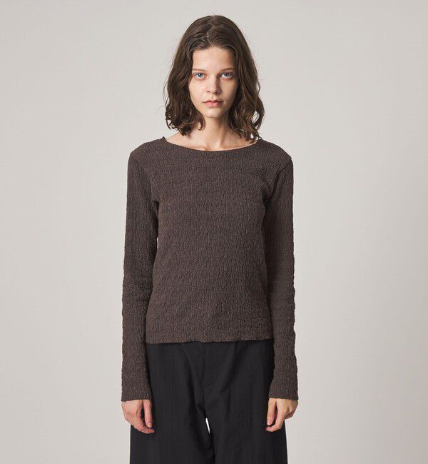STEVEN ALAN「＜Steven Alan＞シュリンクレース クルーネック プルオーバー」|Tシャツ・カットソー|