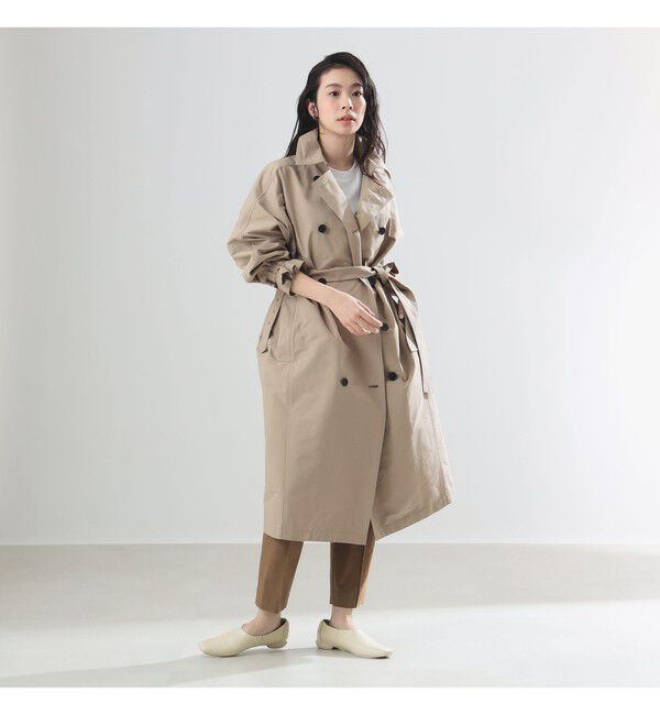 Demi-Luxe BEAMS 「AK+1 / ドルマンスリーブ風 トレンチコート」|ダッフルコート|