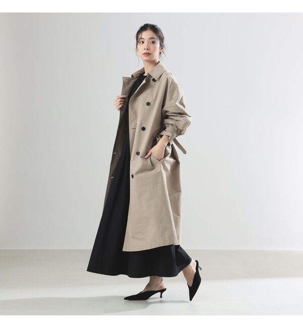 Demi-Luxe BEAMS 「AK+1 / ドルマンスリーブ風 トレンチコート」|ダッフルコート|