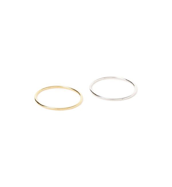Ray BEAMS 「シルバー 2本SET 細 リング」|リング|SILVER/GOLD