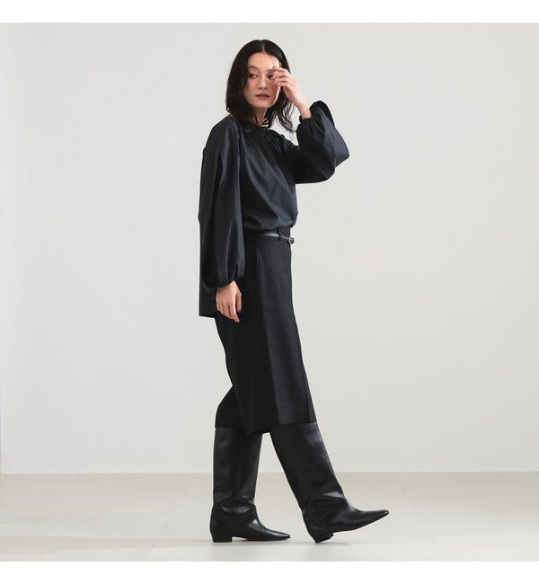 Demi-Luxe BEAMS 「レーススリーブ ギャザーブラウス」|シャツ・ブラウス|