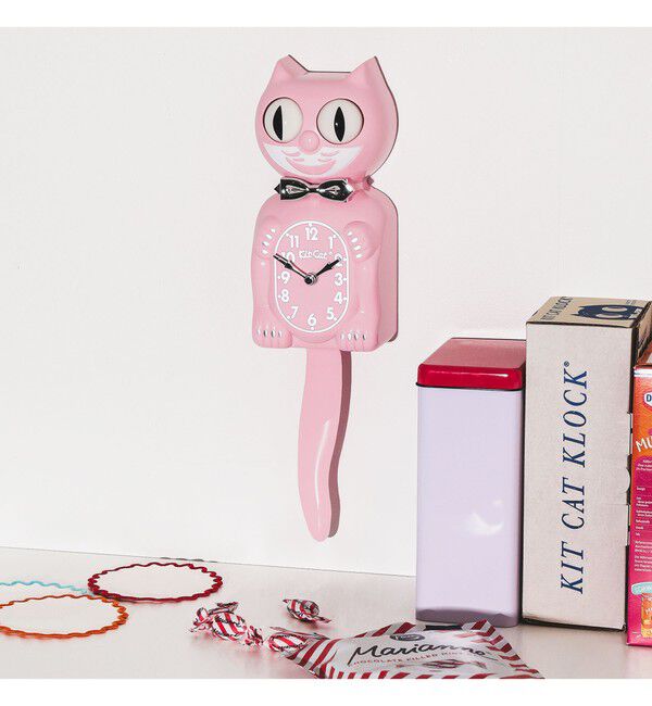 bPr BEAMS「California Clock / Kit-Cat Klock Retro Kitchen Edition」|クロック・置時計|PINK