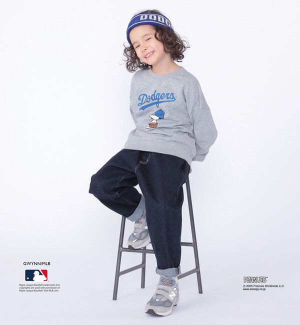 SHIPS KIDS「SHIPS KIDS:100～125cm / PEANUTS&times;MLB プリント スウェット」|スウェット・ジャージ|