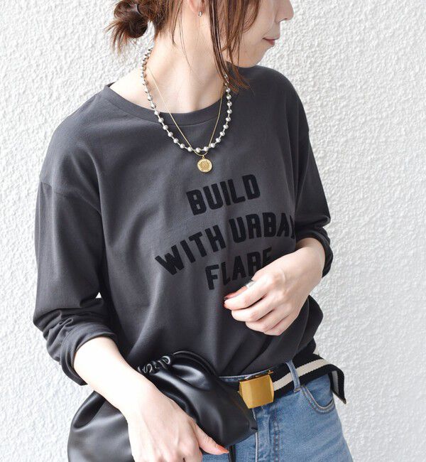 SHIPS Colors 「《予約》SHIPS Colors:〈手洗い可能〉26AW フロッキー ロゴ TEE（ロンT）◆」|Tシャツ・カットソー|