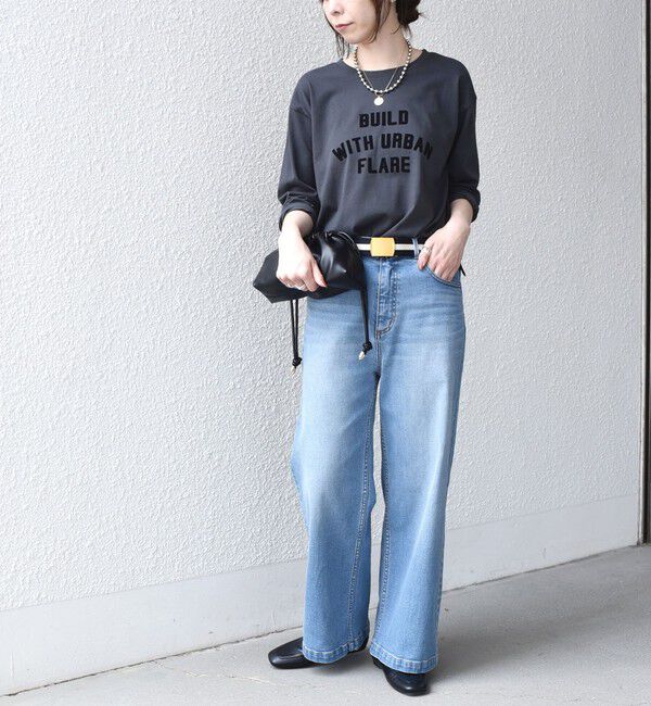 SHIPS Colors 「《予約》SHIPS Colors:〈手洗い可能〉26AW フロッキー ロゴ TEE（ロンT）◆」|Tシャツ・カットソー|