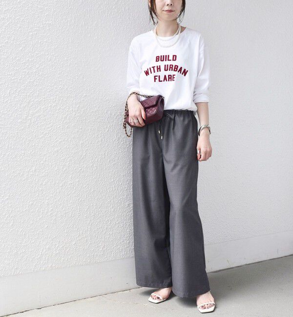 SHIPS Colors 「《予約》SHIPS Colors:〈手洗い可能〉26AW フロッキー ロゴ TEE（ロンT）◆」|Tシャツ・カットソー|