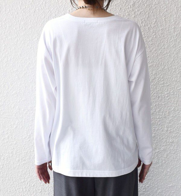 SHIPS Colors 「《予約》SHIPS Colors:〈手洗い可能〉26AW フロッキー ロゴ TEE（ロンT）◆」|Tシャツ・カットソー|