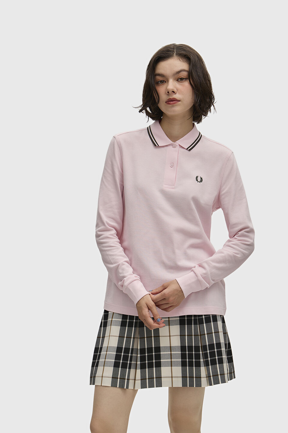FRED PERRY 「The Fred Perry Shirt  G3636／フレッドペリーポロシャツ G3636」|ポロシャツ|ICEDPINK/NGREEN