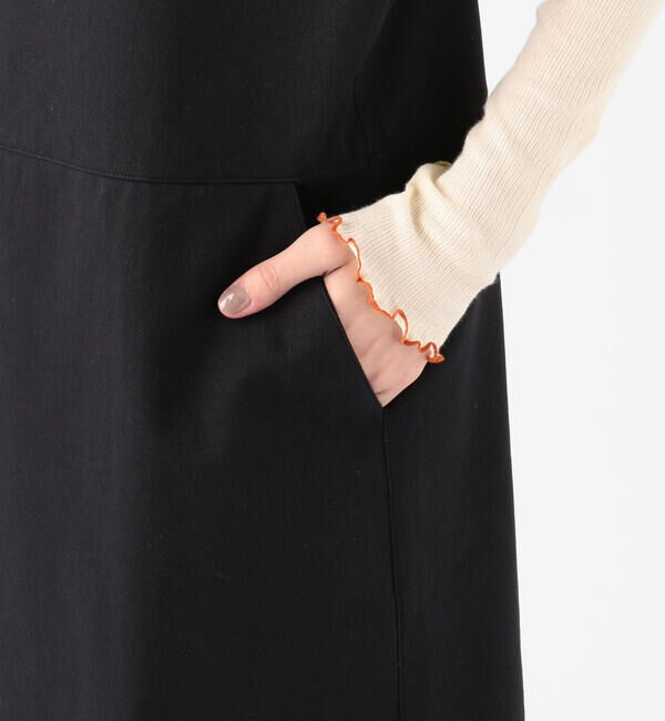 TOMORROWLAND BUYING WEAR「BASE RANGE コットン オーバーオールドレス」|ジャンパースカート|