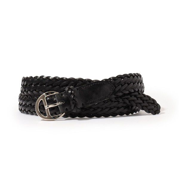 TOMORROWLAND GOODS「MANUELA レザーメッシュベルト」|ベルト|19 ブラック