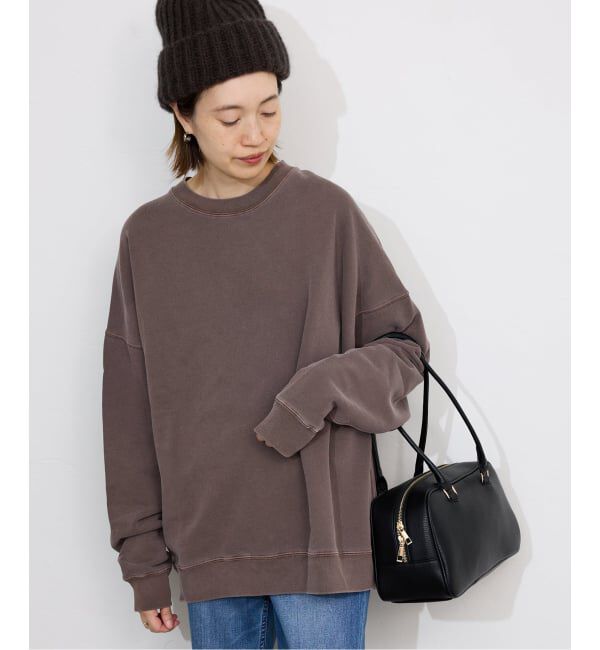 SLOBE IENA「《WEB限定カラー有り/追加》ビックシルエットピグメント裏毛プルオーバー」|スウェット・ジャージ|