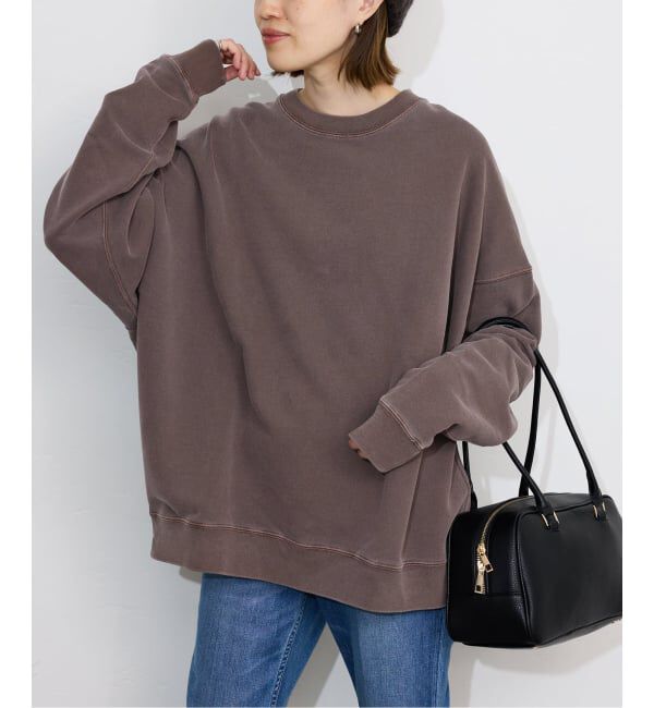 SLOBE IENA「《WEB限定カラー有り/追加》ビックシルエットピグメント裏毛プルオーバー」|スウェット・ジャージ|