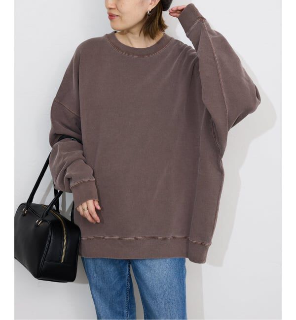 SLOBE IENA「《WEB限定カラー有り/追加》ビックシルエットピグメント裏毛プルオーバー」|スウェット・ジャージ|