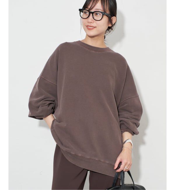 SLOBE IENA「《WEB限定カラー有り/追加》ビックシルエットピグメント裏毛プルオーバー」|スウェット・ジャージ|